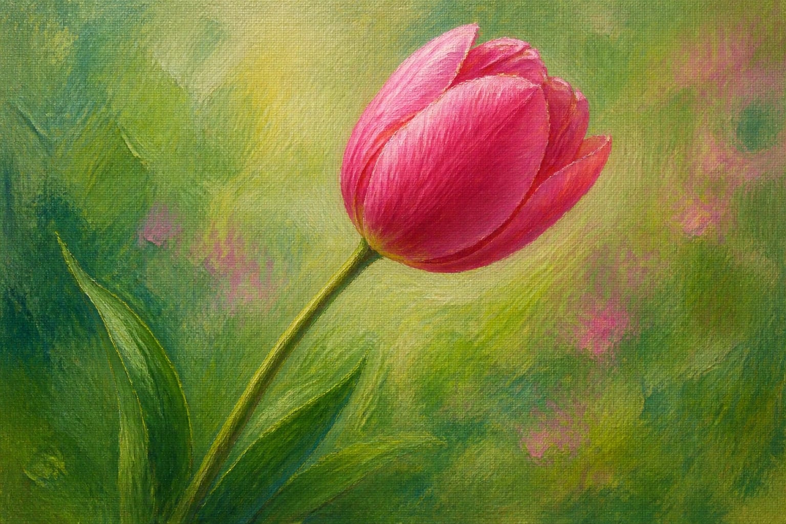 22 Gorgeous Easy Flower Oil Painting Ideas for Spring Canvas Practice